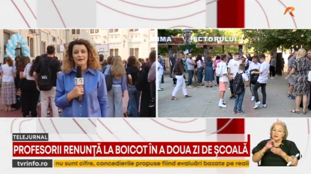 Elevii şi profesorii au revenit în clase