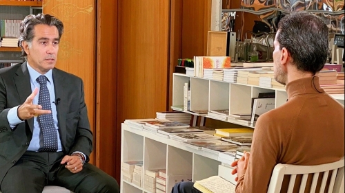 Serge Celibidachi în dialog cu Marius Constantinescu, la „Ediţie limitată”