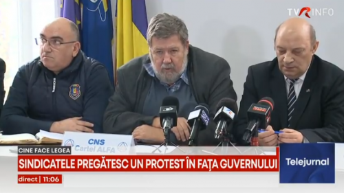 Acţiune de protest comună a patru mari confederaţii sindicale