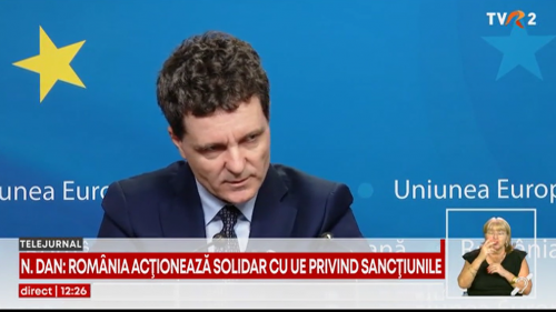 Nicușor Dan: România sprijină noile sancțiuni împotriva Rusiei