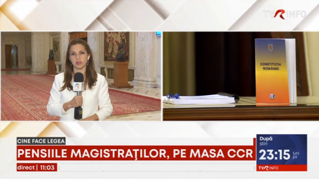 CCR analizează astăzi sesizarea privind pensiile magistraților