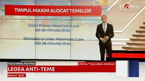 Ministerul Educației: Proiect privind limitarea temelor, în consultare publică