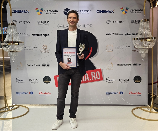 TVR, în prim-plan la Gala Radar de Media 2025. Știrile din sport premiate pentru excelență