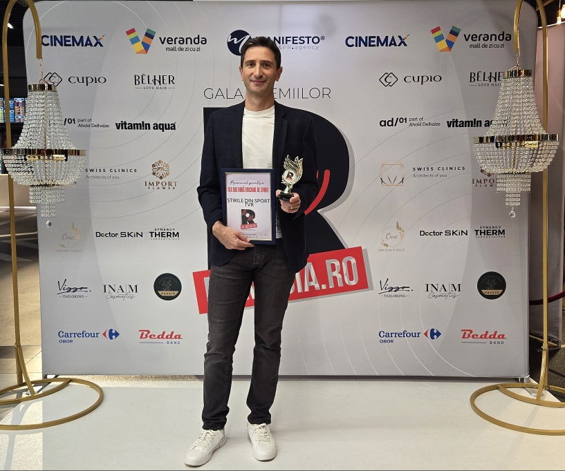 TVR, în prim-plan la Gala Radar de Media 2025. Știrile din sport premiate pentru excelență