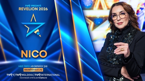 „TVR a fost primul meu pas în televiziune” – Nico, invitată la „Televiziunea Română prezintă: Revelion 2026”