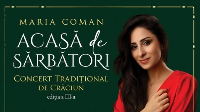 Colind, rugăciune și emoție, de Crăciun. Maria Coman, „Acasă de Sărbători”, la TVR 1