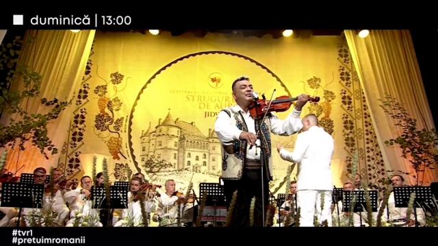 „Tezaur folcloric”, duminică la TVR 1: o ediție dedicată Festivalului Național „Strugurele de Aur”