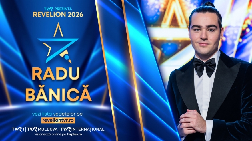 Radu Ștefan Bănică, pe scena Revelionului TVR 1. „Un moment foarte... complet a fost să fiu în cabina bunicului meu”