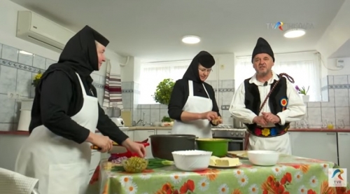 Mâncare de post la Mănăstirea Sfântul Ilie, de la Vasiova, Bocșa | VIDEO