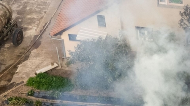 INCENDIU LA ȘCOALA DIN LOVRIN 