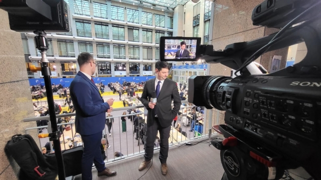 Lucian Pirvoiu, filmari Bruxelles