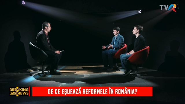 De ce eșuează reformele în România? Sâmbătă, la „Breaking Fake News”