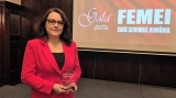 Cristina Leorenţ, premiată la Gala „Femei care schimbă România”/ TVRi/ Sursa foto: Giorgiana Şușurincă-Enache
