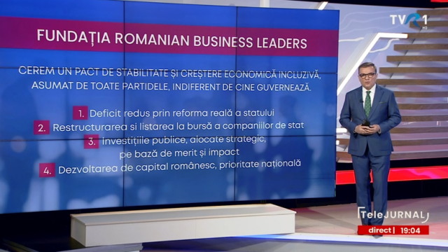 Oamenii de afaceri fac apel la stabilitate și solicită un pact asumat de toate partidele