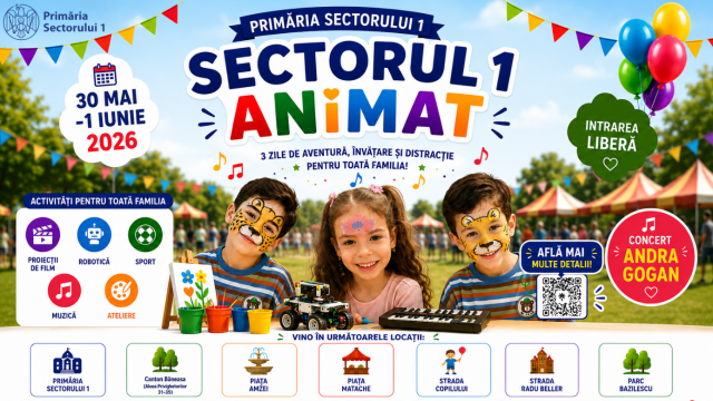 De 1 Iunie, Piața Amzei devine spațiul creativității și al jocului 