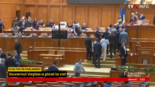 Guvernul Veștea, respins de Parlament. Nicușor Dan a convocat consultări cu partidele parlamentare