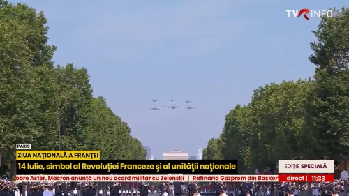 „Parada de Ziua Naţională a Franţei”, de la Paris, în direct la TVR INFO