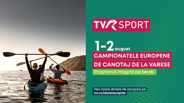 TVR Sport transmite în direct semifinalele și finalele Campionatelor Europene de canotaj de la Varese