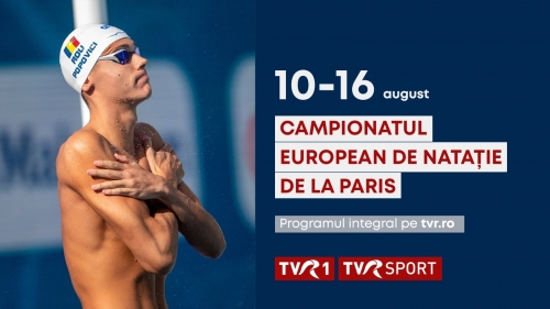 Spectacol total la TVR: David Popovici și tricolorii luptă pentru aur la Europenele de Natație de la Paris
