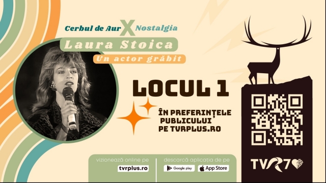 Piesa „Un actor grăbit” a Laurei Stoica – prima în topul preferinţelor votanţilor în concursul „Cerbul de Aur Nostalgia”