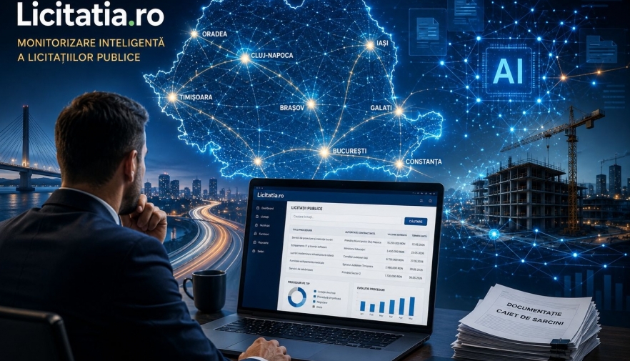 (P) Achizițiile publice depășesc 54 miliarde de lei în primul trimestru din 2026. Cum ajută Licitatia.ro companiile să identifice rapid oportunitățile și să participe cu succes la licitații