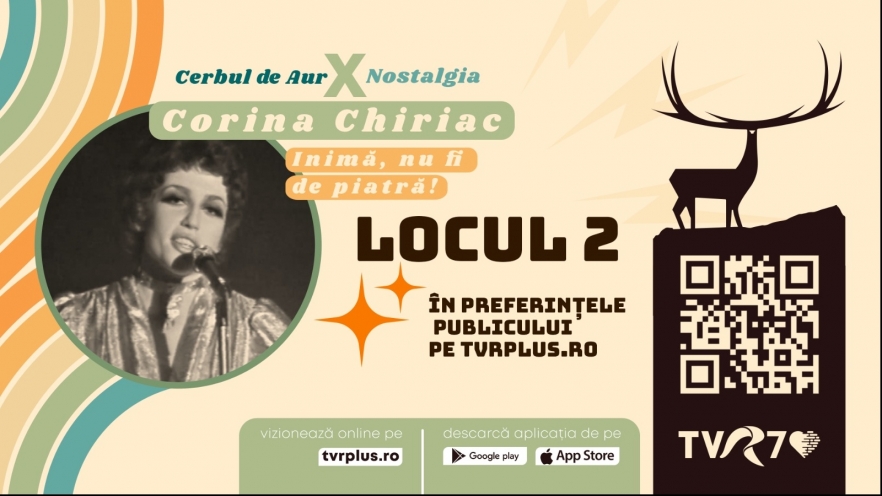 Piesa „Inimă, nu fi de piatră” a Corinei Chiriac ia argintul în concursul „Cerbul de Aur Nostalgia”