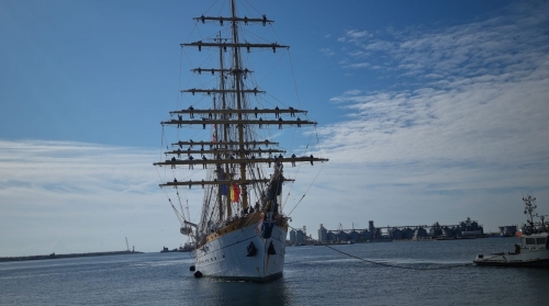 Velierul „Mircea”, legendara navă a Marinei Române, a revenit acasă după o misiune de cinci luni