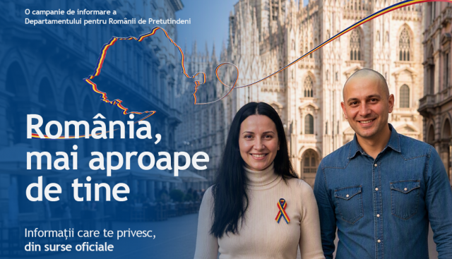 Departamentul pentru Românii de Pretutindeni lansează campania de informare „România, mai aproape de tine”